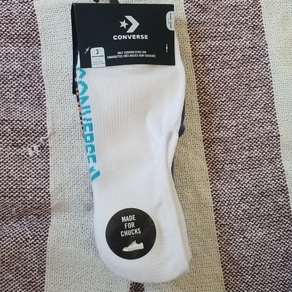 converse half cushion ultra low socks
